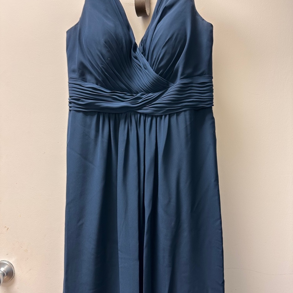 Christina Wu Deep Blue Maxi Dress - Picture 7 of 9